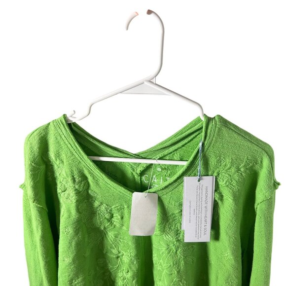 Caite Calista Kyla SEO Top Macaw Green Size Small NWT - Picture 4 of 5